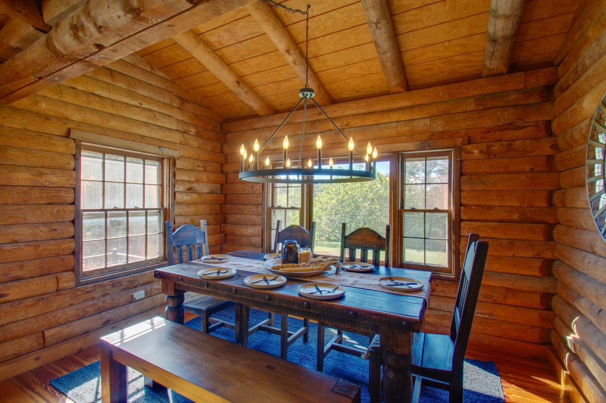 Cozy Log Cabin Getaway With Fire Pit And 3 Acres! Ruckersville Dış mekan fotoğraf