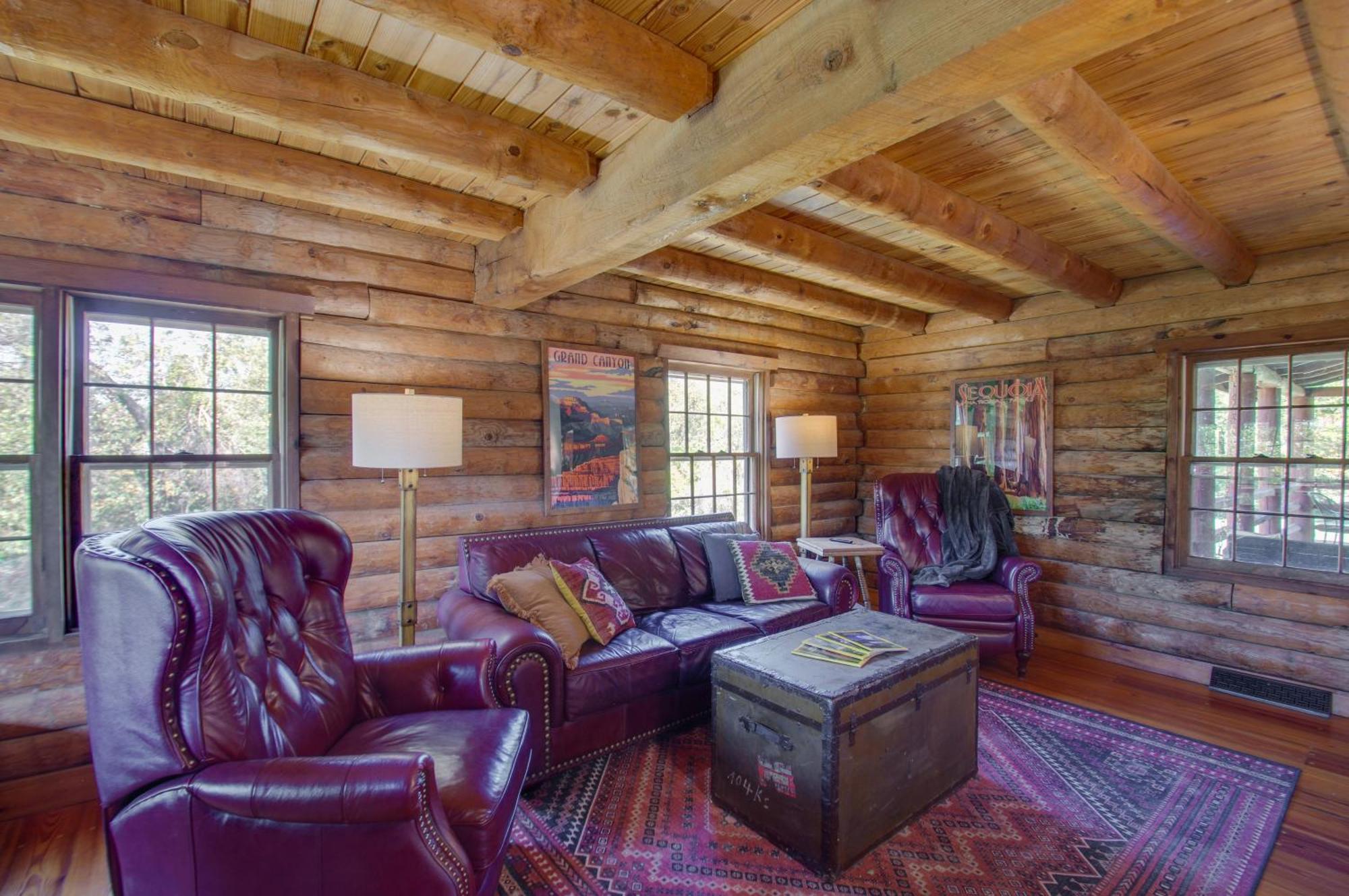 Cozy Log Cabin Getaway With Fire Pit And 3 Acres! Ruckersville Dış mekan fotoğraf